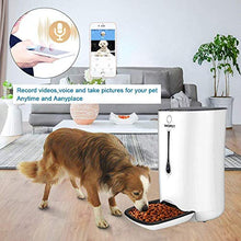 Load image into Gallery viewer, WOPET SmartFeeder,Automatic Pet Dog and Cat Feeder,6-Meal Auto Pet Feeder with Timer Programmable,HD Camera for Voice and Video Recording,Wi-Fi Enabled App for iPhone and Android
