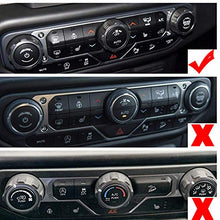 Load image into Gallery viewer, Voodonala Air Conditioner Headlight Switch Knob Trim for 2018-2022 Jeep Wrangler JL JLU Gladiator JT, Orange Aluminum Alloy 4pcs
