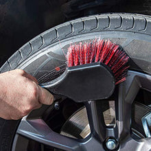 Load image into Gallery viewer, bzczh Tire and Wheel Brush, Dense Bristle, Rim Brush，Extra Auto Detailing Brush, Clean Dirty Wheels and Tire Dirt, Easy to Carry for Scrubbing
