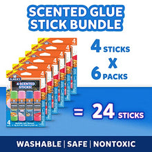 Load image into Gallery viewer, Elmer&#39;s Scented Glue Sticks, 6 Grams, Washable, 6 Packs of 4 (24 Total Count)
