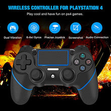 Load image into Gallery viewer, Controller for Playstation 4, Y Team Wireless PS4 Controller for PS4, Gamepad Joystick Remote Controller Compatible with Playstation 4/Pro/Slim/PC, Dual Vibration/Audio Function/Charging Cable (Blue)
