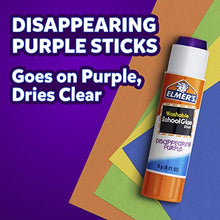 Load image into Gallery viewer, Elmer&#39;s Disappearing Purple School Glue Sticks, Washable, 6 Grams, 12 Count

