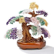 Load image into Gallery viewer, KALIFANO Natural Tree of Life Gemstones (1,251 Gemstone Count) Chakra Crystal Tree with Healing Properties - Bonsai Feng Shui Money Tree for Healing and Luck - 14"
