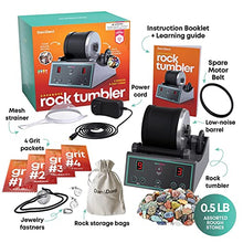 Load image into Gallery viewer, Advanced Professional Rock Tumbler Kit - with Digital 9-Day Polishing Timer &amp; 3 Speed Settings - Turn Rough Rocks into Beautiful Gems : Great Science &amp; STEM Gift for Kids All Ages : Geology Toy
