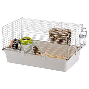 Ferplast Cavie Guinea Pig Cage & Rabbit Cage | Pet Cage Includes All Accessories to Get You Started & a 1-Year Warranty
