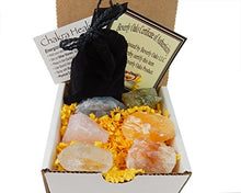 Load image into Gallery viewer, Chakra Mineral Starter Set/Crystal Healing Kit ~ 6 Colorful Mineral Stones Plus 7 Chakra Tumbled Gemstones, Spiritual Metaphysical, Reiki, Chakra, Healing, Bohemian, Natural
