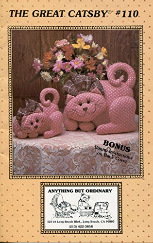 Anything But Ordinary Pattern 110 The Great Catsby Stuffed Cats and Bunny Rabbits