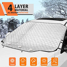 Load image into Gallery viewer, MATCC Car Windshield Snow Cover Frost Guard Winter Windshield Snow Ice Cover Magnetic Edges Car Snow Cover All Weather Fit Most Cars
