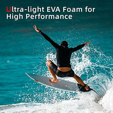 Load image into Gallery viewer, Abahub 3 Piece EVA Surfboard Deck Traction Pads with Kicker for Stomp Skimboards, Surf Boards, Funboard, Fish Board, White
