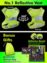 Load image into Gallery viewer, No.1 Reflective Vest Running Gear - YOUR BEST CHOICE TO STAY VISIBLE UltraLight &amp; Comfy Motorcycle Reflective Vest - Large Pocket &amp; Adjustable Waist - Safety Vest In 6 Sizes (Small, Yellow - Vest Set)

