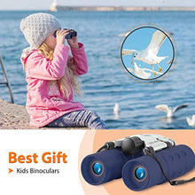 Load image into Gallery viewer, Binoculars for Kids Best Gifts for 3-12 Years Boys Girls 8x21 High-Resolution Real Optics Mini Compact Binocular Toys Shockproof Folding Small Telescope for Bird Watching,Travel, Camping
