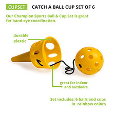 Load image into Gallery viewer, Champion Sports Catch A Ball Set: Classic Kids Outdoor Party Game for Lawn, Camping &amp; Beach
