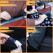 Load image into Gallery viewer, GliCraft 2 Pcs Car Door Protector Pet Dog Paw Prints Car Door Cover Protector Waterproof Scratching Nonslip Universal Fit Car Door Guard with Storage Pockets for Interior Vehicle, Machine Washable
