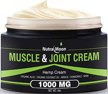Load image into Gallery viewer, Hemp Pain Relief Cream Organic Hemp + MSM + Arnica + Coconut Oil Relieve Muscle, Joint &amp; Arthritis Pain Hemp Cream for Pain 4oz
