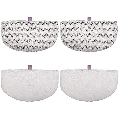 F Flammi 4 Pack Steam Mop Replacement Pads for Bissell Powerfresh Steam Mop 1940 1806 1440 1544 Series, Model 2685A 2075A 19402 19404 19408 1940A 1940Q 1940T 1940W, Part# 5938