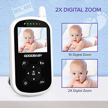 Load image into Gallery viewer, Video Baby Monitor with Camera and Audio - Auto Night Vision,Two-Way Talk, Temperature Monitor, VOX Mode, Lullabies, 960ft Range and Long Battery Life

