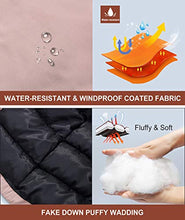 Load image into Gallery viewer, maoo garden Girls Winter Coat Heavy Fake-Down Snow Ski Jacket Fur Hood Waterproof Parka Overcoat 2017 Pink 5-6Y
