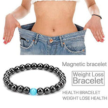 Load image into Gallery viewer, Magnetic Healing Bracelet Hematite Bead Opal Bangle Arthritis Pain Relief Weight Loss Women Men
