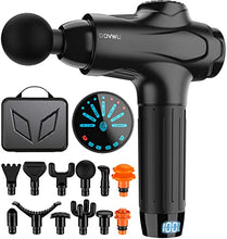 Load image into Gallery viewer, Massage Gun Deep Tissue Muscle Massager for Pain Relief, Upgrade Super Quiet Portable Handheld Relaxation Electric Sport Massager(Black)
