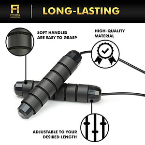 Fitness Invention Ab Roller Wheel - 3-IN-1 Ab Wheel Roller with Knee Mat and Jump Rope - Ab Roller Wheel for Abdominal Exercise - Ab Workout - Home Workout Equipment - Abs Wheel Roller - Abs Roller