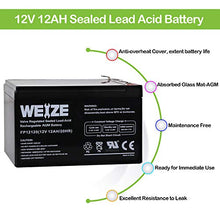 Load image into Gallery viewer, Weize 12 Volt 12AH SLA Rechargeable Battery Replace UB12120, EXP1212, 6FM12, LHR12-12, GPS12-12, F2, 2 Pack
