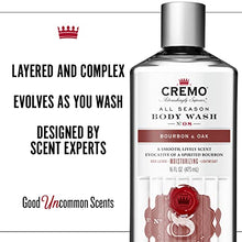 Load image into Gallery viewer, Cremo Rich-Lathering Body Wash A Sophisticated Blend of Distiller’s Spice, Fine Bourbon and White Oak, 16 Fl Oz, (2-Pack)
