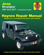 Load image into Gallery viewer, Jeep Wrangler 4-cyl &amp; 6-cyl Gas Engine, 2WD &amp; 4WD Models (87-17) Haynes Repair Manual (Does not include info specific to diesel engine models. ... specific exclusion noted) (Haynes Automotive)
