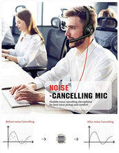 Load image into Gallery viewer, NUBWO USB Headset with Microphone for Laptop PC, headphones with Noise Cancelling Microphone for Computer, On-Ear Wired Office Call Center Headset for Boom Skype Webinars, In-line Control, Lightweight
