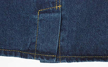 Load image into Gallery viewer, chouyatou Women's Basic Five-Pocket Rugged Wear Denim Skirt with Slit (Medium, Blue)
