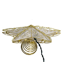 Load image into Gallery viewer, Kurt Adler 10 Light 8.5-Inch Gold Reflector Star Treetop
