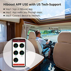 HiBoost Cell Signal Booster for RV, SUV, Vehicle, Van, Compatible All US Carriers- AT&T Sprint Verizon T-Mobile 2G 3G 4G LTE Cell Phone Booster