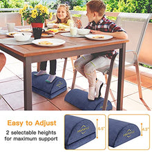 Load image into Gallery viewer, Foot Rest for Under Desk at Work, Ergonomic Memory Foam Foot Stool Cushion for Home Office, Gaming, Computer - Adjustable 2 Heights Under Desk Footrest with Breathable Washable Cover by AMERIERGO
