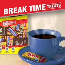 Load image into Gallery viewer, SNICKERS, M&amp;M'S &amp; TWIX Fun Size Chocolate Candy Variety Mix, 31.18-Ounce 55 Piece Bag
