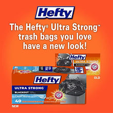Load image into Gallery viewer, Hefty Ultra Strong Tall Kitchen Trash Bags, Blackout, Clean Burst, 13 Gallon, 40 Count
