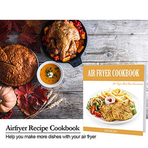 Square Air Fryer Accessories 11 pcs with Recipe Cookbook Compatible for Philips Air Fryer, COSORI and other Square AirFryers and Oven, Deluxe Deep Fryer Accessories Set of 12-8 inch