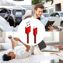 Load image into Gallery viewer, iPhone Charger, [ Apple MFi Certified ] Lightning Cable 5Pack(3/3/6/6/10FT) Nylon Braided Fast Charging USB Cord Compatible with iPhone 12/11/Pro/Xs Max/X/8/7/Plus/6S/6/SE/5S and More
