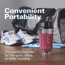 Load image into Gallery viewer, Hamilton Beach Personal Blender for Shakes and Smoothies with 14oz Travel Cup and Lid, Black (51101AV)
