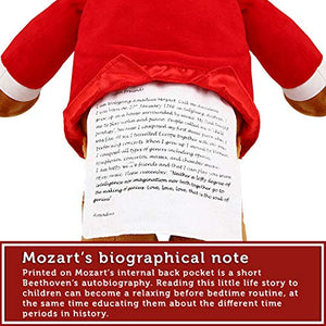 Vosego Amadeus Mozart Virtuoso Bear | 40 mins Classical Music for Babies | 15″ Award Winning Musical Soft Toy | Educational Toy for Infants Kids Adults