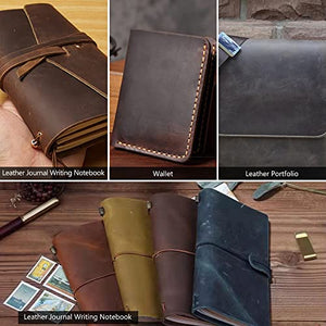 Tooling Leather Square 1.8-2.0MM Thick Genuine Top Full Grain Oil Tan Crazy Horse Cowhide Leather Sheets for Crafts Tooling Sewing Wallet Earring Hobby Workshop Crafting (Tan, 8"x12")