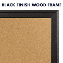 Load image into Gallery viewer, Quartet Cork Board Bulletin Board, 11” x 17” Framed Corkboard, Black Frame, Decorative Hanging Pin Board, Perfect for Office &amp; Home Decor, Home School Message Board or Vision Board (79279)
