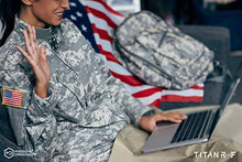 Load image into Gallery viewer, New! TitanRF Faraday Fabric 44" x 36" + Extra 36" TitanRF Tape! Military Grade Certified Material Blocks RF Signals (WiFi, Cell, Bluetooth, RFID, EMF Radiation Shielding)
