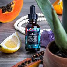 Load image into Gallery viewer, Collagen Boosting Facial Serum by Baja Basics 100% Natural, Skin Brightening, Anti Aging, Vitamin C, Deep Hydration for Dry Skin, Collagen Building, Organic Face Moisturizer 1oz
