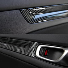 Load image into Gallery viewer, CKE for 11th Gen Civic Sedan Car Door Inner Handle Bowl Cover Trim Strips Interior Decoration Sticker for Honda Civic 2022 Sedan Accessories -Carbon Fiber Style
