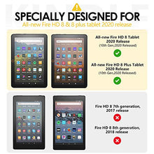 Load image into Gallery viewer, Dadanism Case for All-New Kindle Fire HD 8 Tablet(10th Generation 2020 Release) &amp; Fire HD 8 Plus, Premium PU Leather Lightweight Slim Smart Stand Cover with Auto Wake/Sleep - Black
