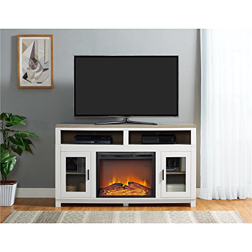 Ameriwood Home Carver Electric Fireplace TV Stand for TVs up to 60