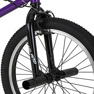 Hiland 20 Inch Kids Bike BMX Bicycles Freestyle for Boys Teenagers Purple