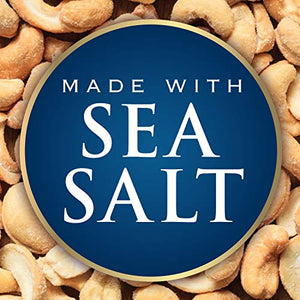 PLANTERS Fancy Whole Cashews with Sea Salt, 33 oz. Resealable Jar - Snack for Adults Made with Simple Ingredients - Good Source of Essential Nutrients - Kosher