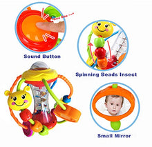 Load image into Gallery viewer, HOLA Baby Toys 6 to 12 Months, Baby Rattles Activity Ball, Shaker, Grab and Spin Rattle, Crawling Educational Toys for 3, 6, 9, 12 Months Baby Infant, Boys, Girls
