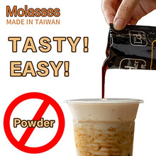 Load image into Gallery viewer, EASY BUBBLE TEA, Brown Sugar Flavor, Authentic instant Boba tea Bubble tea Pearl tapioca Milk Tea Kit, under 1minute (Molasses with Boba,Paper Straws,microwaveable cup 5 Servings)
