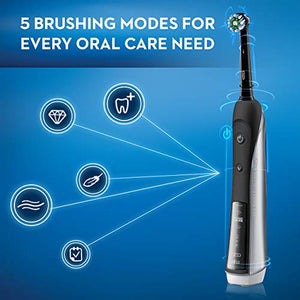 Oral-B Pro 5000 Smartseries Electric Toothbrush With Bluetooth Connectivity, Black Edition (Powered By Braun)